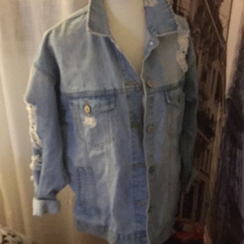 Distressed Jean Jacket - Picture 5 of 6